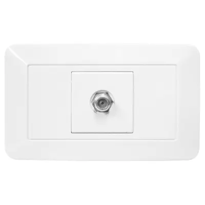 LINEA BK BLANCA INCRUSTAR TOMA TV(118Z-18) (HT20344)