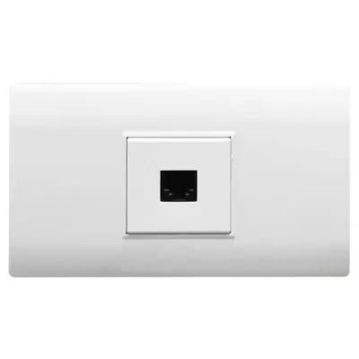 LINEA BK PLUS BLANCA INCRUSTAR TOMA TELEFONO (118K-17) (HT20683)