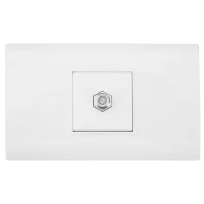 LINEA BK PLUS BLANCA INCRUSTAR TOMA TV (118K-18) (HT20685)