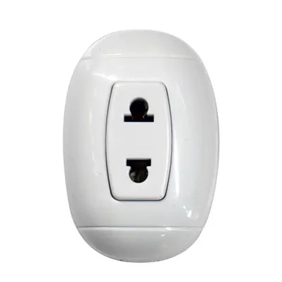 LINEA BK SOBREPONER BLANCO TOMA SENCILLO (HT20512A)