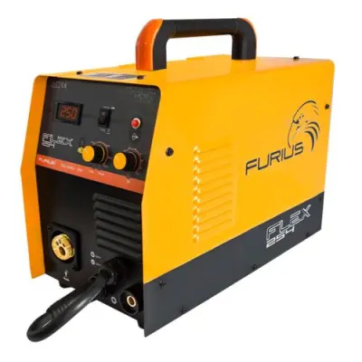 SOLDADOR INVERSOR FURIUS MULTIPROCESO 1PH 5KG 110/220V 250AMP 250 MIG Y 250 MMA (FW254)