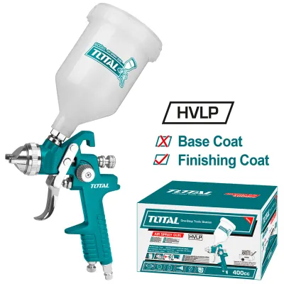 AEROGRAFO 600CC INDUSTRIAL VASO PLASTICO BAJA PRESION TOTAL (TAT10601)