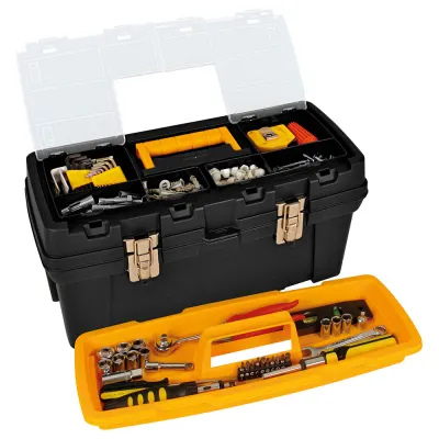 CAJA HERRAMIENTA 20 PLUS CERR METALICA NEGRA RIMAX 6450 (43910)