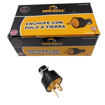 ENCHUFE POLO A TIERRA EN BOLSA 15A/125V