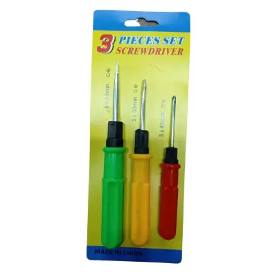 KIT DE DESTORNILLADOR DOBLE PUNTA X 3 UNIDADES