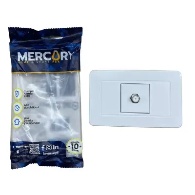 TOMA COAXIAL MERCURY BLANCO